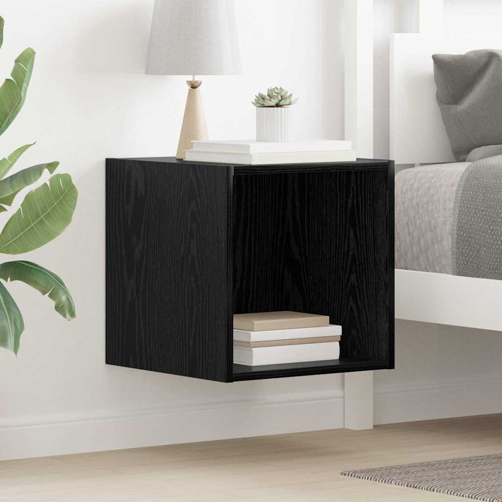 Armadietto a muro Rovere Nero 37 x 37 x 37 cm Legno multistrato