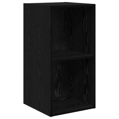 Set mobile TV Rovere Nero 37 x 37 x 72 cm Legno multistrato