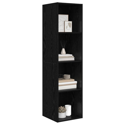 Set mobile TV Rovere Nero 37 x 37 x 142,5 cm Legno multistrato