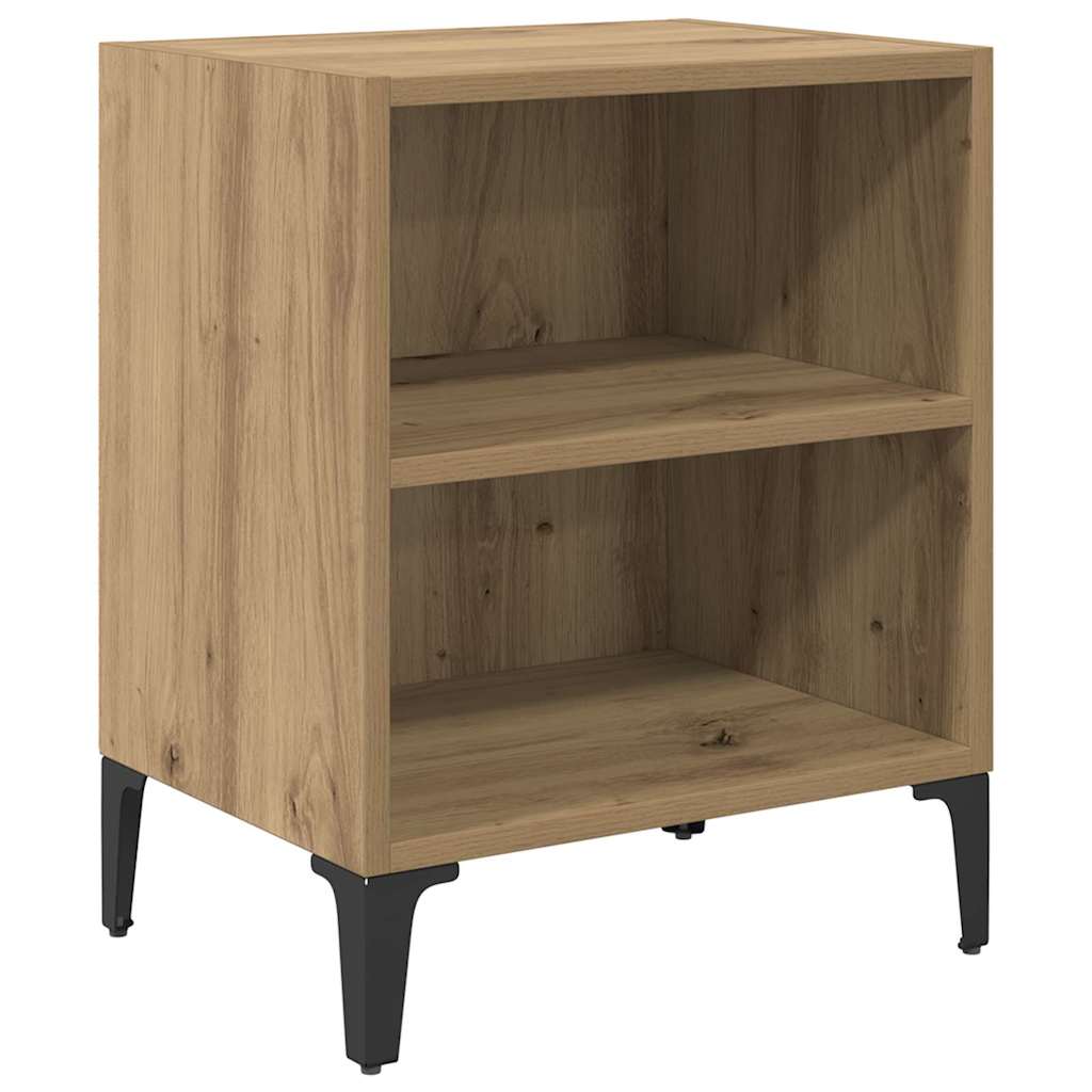 Armadio da Notte 2 pcs Rovere artigianale 40 x 30 x 50 cm