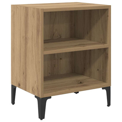 Armadio da Notte 2 pcs Rovere artigianale 40 x 30 x 50 cm