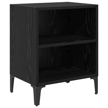 Armadio da Notte Rovere Nero 40 x 30 x 50 cm Legno multistrato