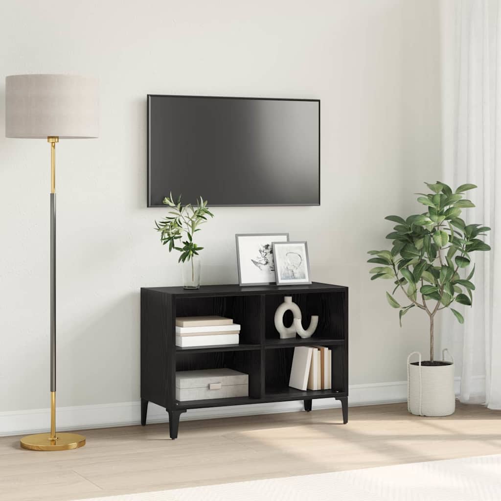 Set mobile TV Nero 69,5 x 30 x 50 cm Legno multistrato