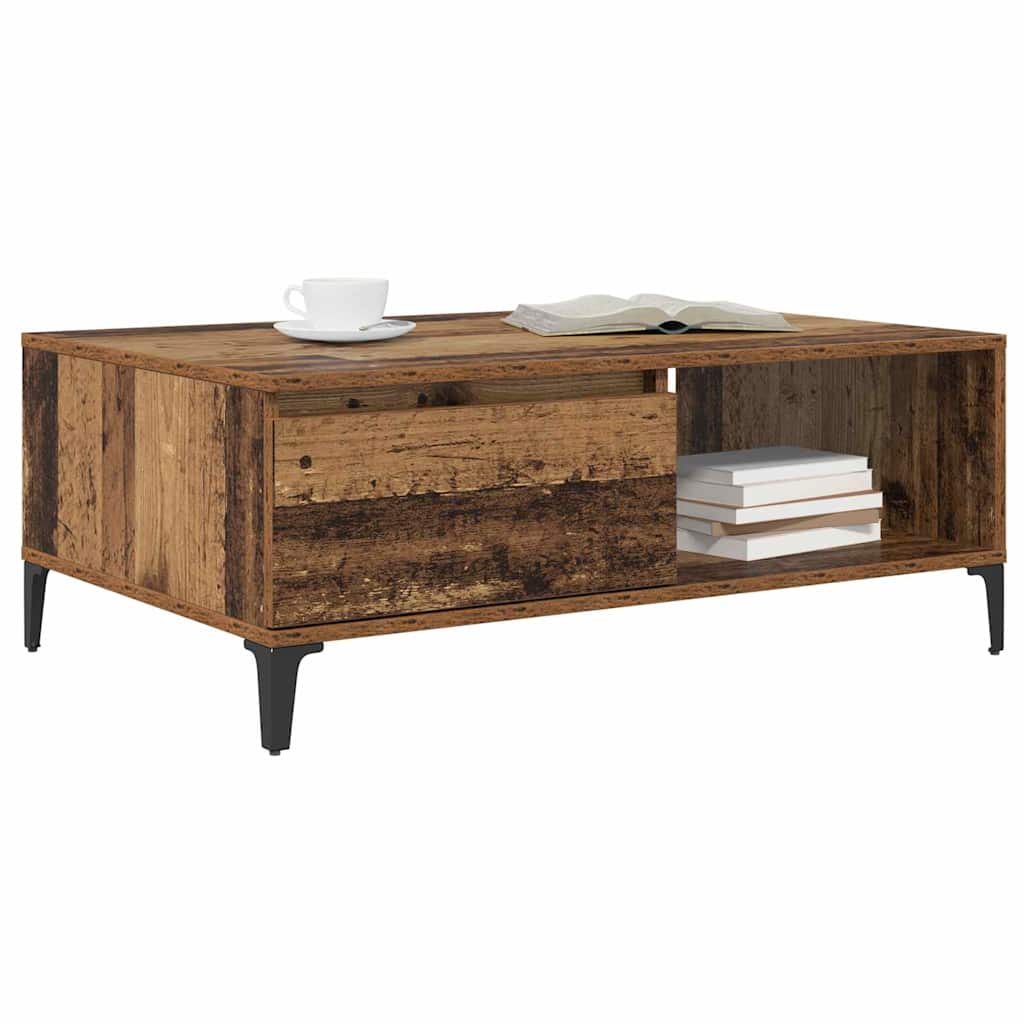 Tavolino da salotto Legno vecchio 90 x 60 x 35 cm