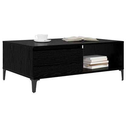 Tavolino da salotto Rovere Nero 90 x 60 x 35 cm