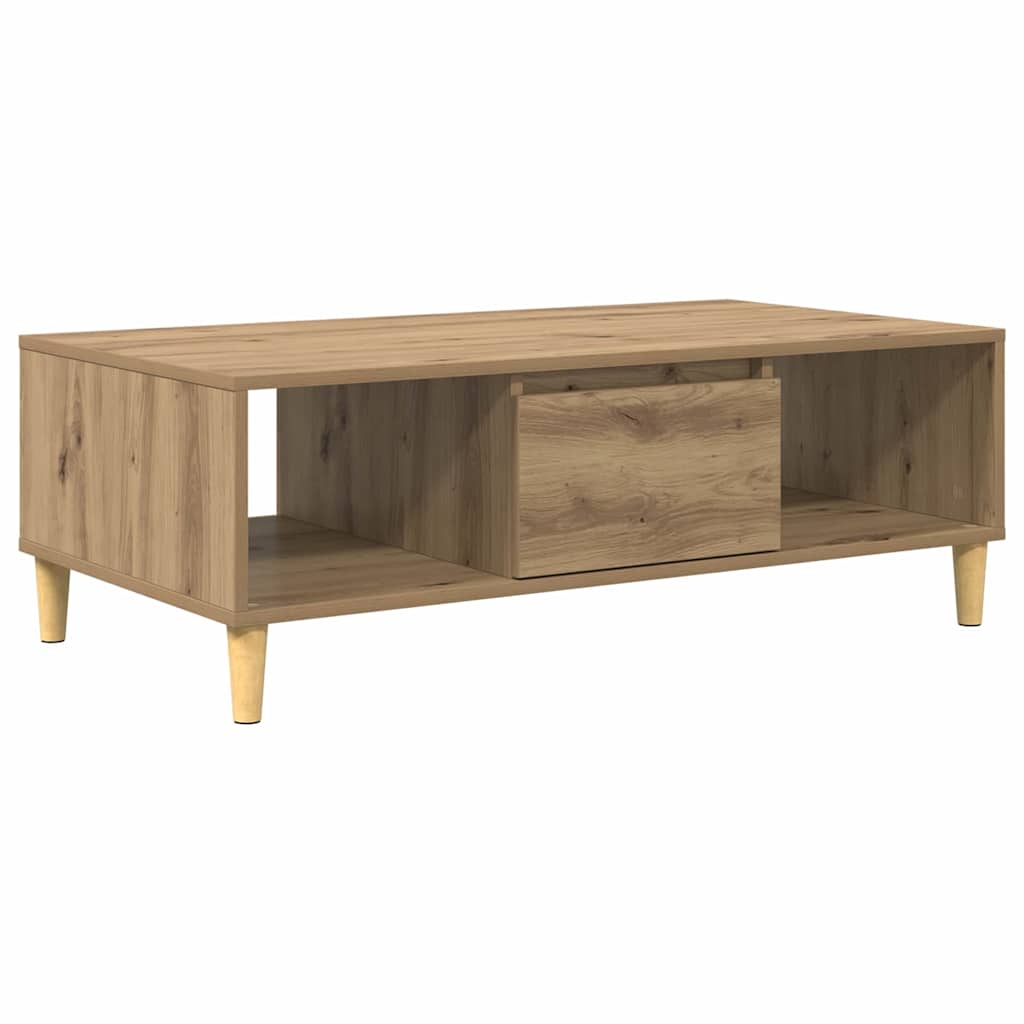 Tavolino da salotto Rovere artigianale 102 x 55 x 35 cm