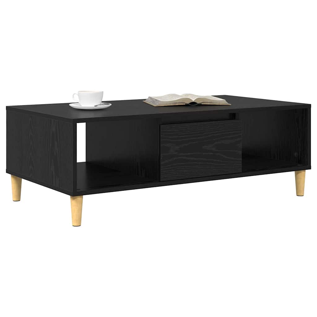 Tavolino da salotto Rovere Nero 102 x 55 x 35 cm