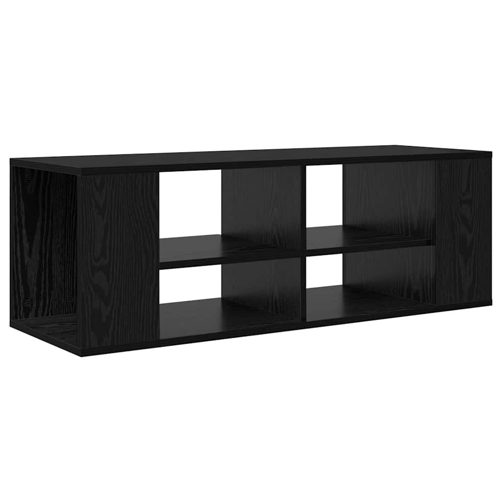 Set mobile TV Rovere Nero 102 x 35 x 35 cm Legno multistrato