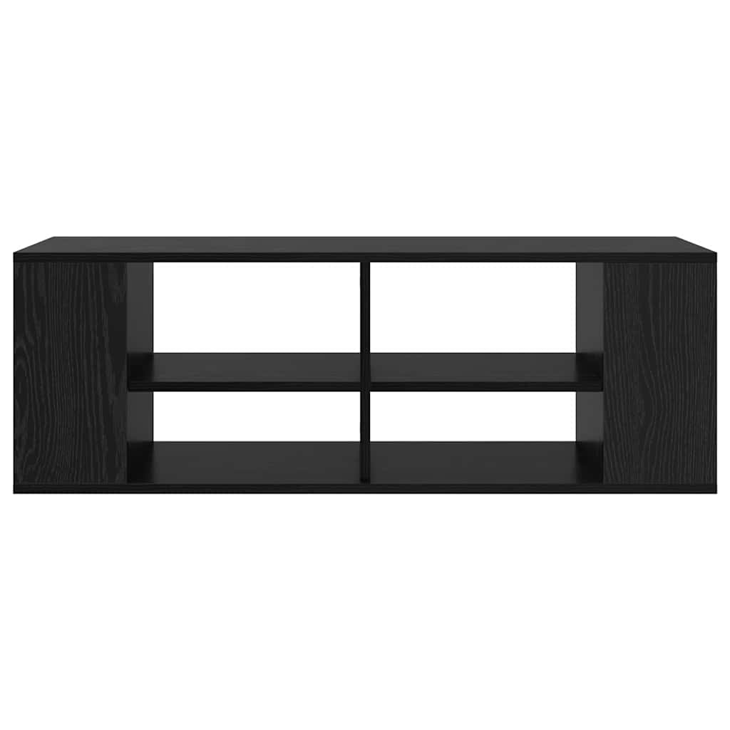 Set mobile TV Rovere Nero 102 x 35 x 35 cm Legno multistrato