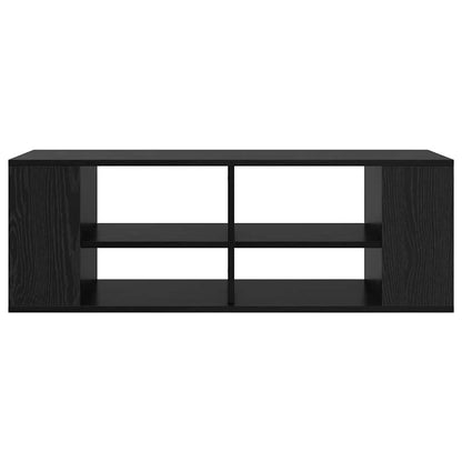 Set mobile TV Rovere Nero 102 x 35 x 35 cm Legno multistrato
