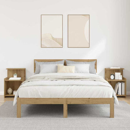 Armadio da Notte 2 pcs Rovere artigianale 40 x 35 x 60 cm
