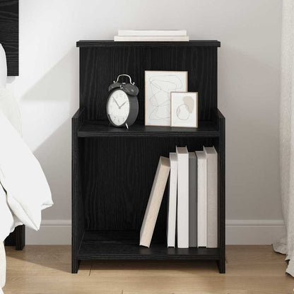 Armadio da Notte Rovere Nero 40 x 35 x 60 cm Legno multistrato