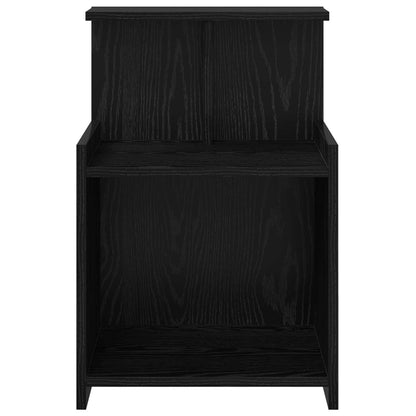 Armadio da Notte Rovere Nero 40 x 35 x 60 cm Legno multistrato