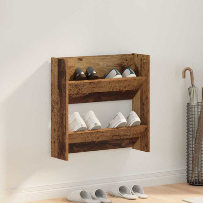 Mobile per scarpe con lo scaffale Legno vecchio 60 x 18 x 60 cm
