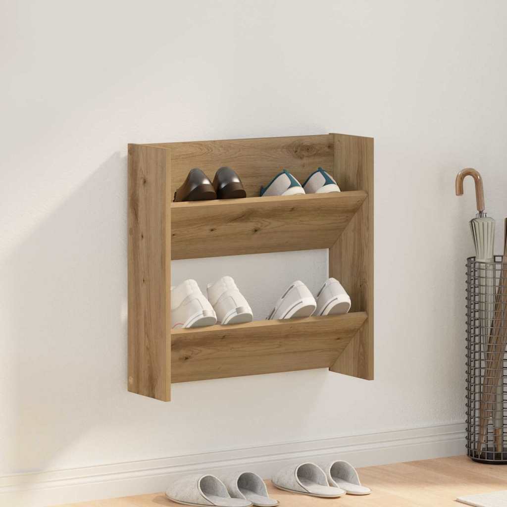 Mobile per scarpe Rovere artigianale 60 x 18 x 60 cm