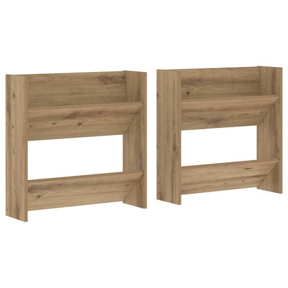 Mobile per scarpe 2 pcs Rovere artigianale 60 x 18 x 60 cm