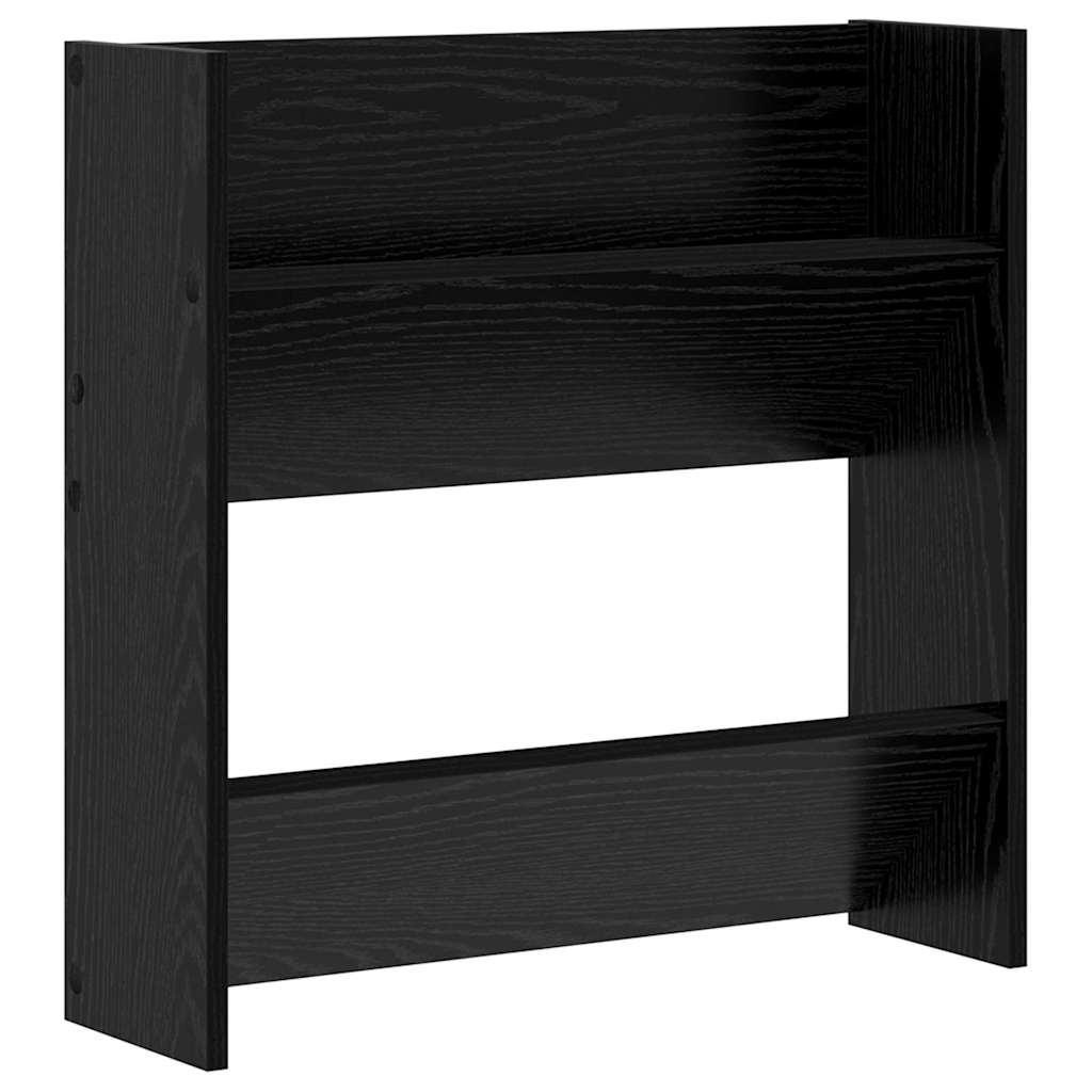Mobile per scarpe 2 pcs Rovere Nero 60 x 18 x 60 cm