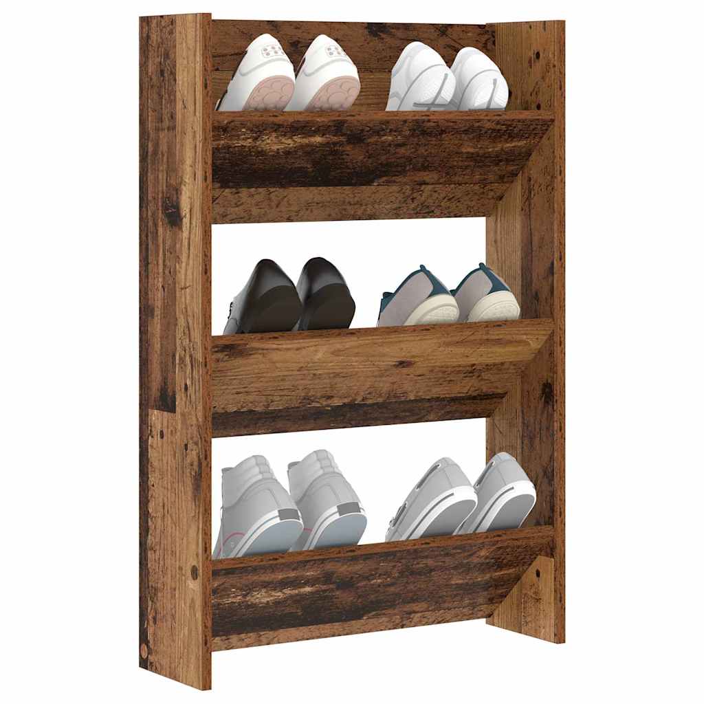 Mobile per scarpe con lo scaffale Legno vecchio 60 x 18 x 90 cm