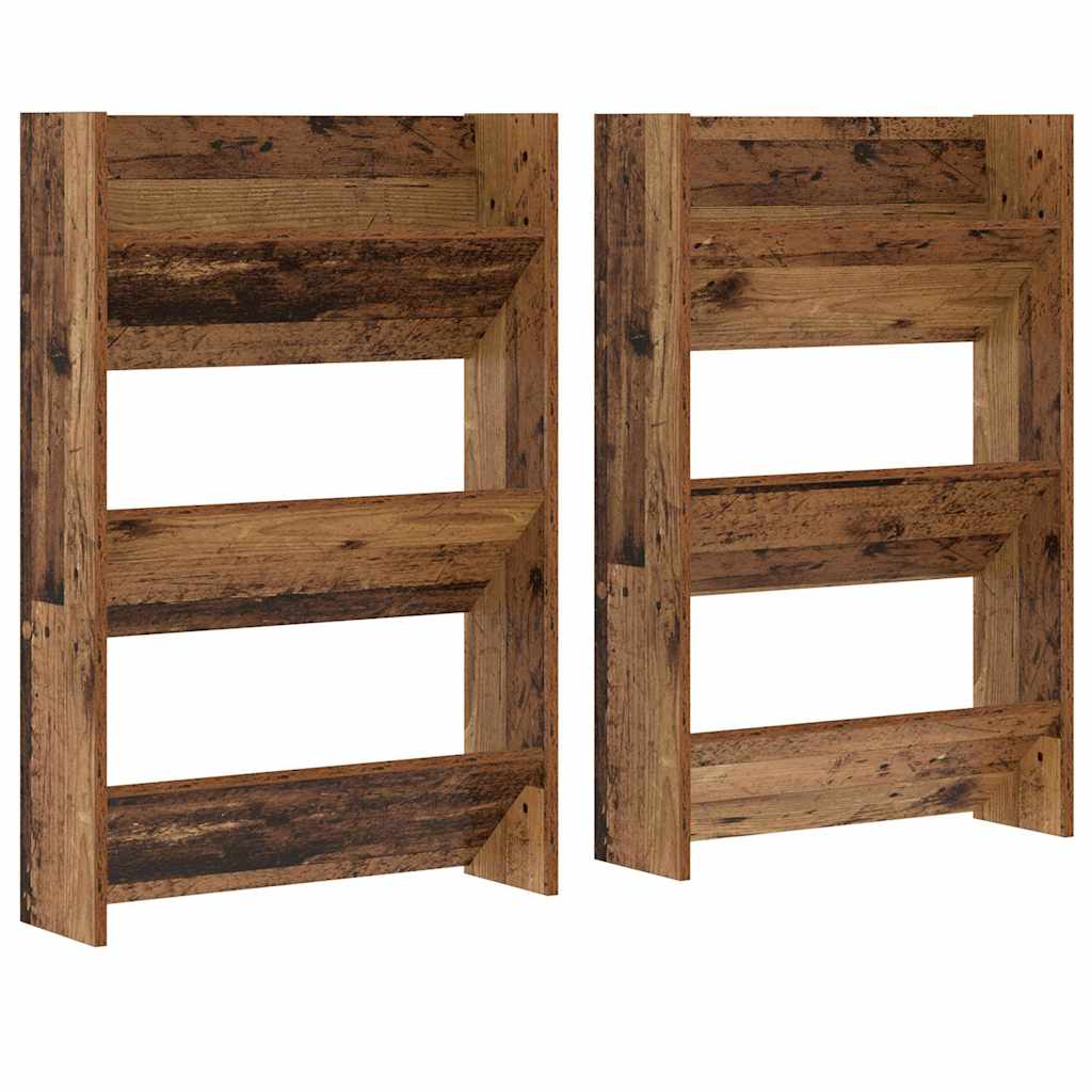 Mobile per scarpe 2 pcs Legno vecchio 60 x 18 x 90 cm