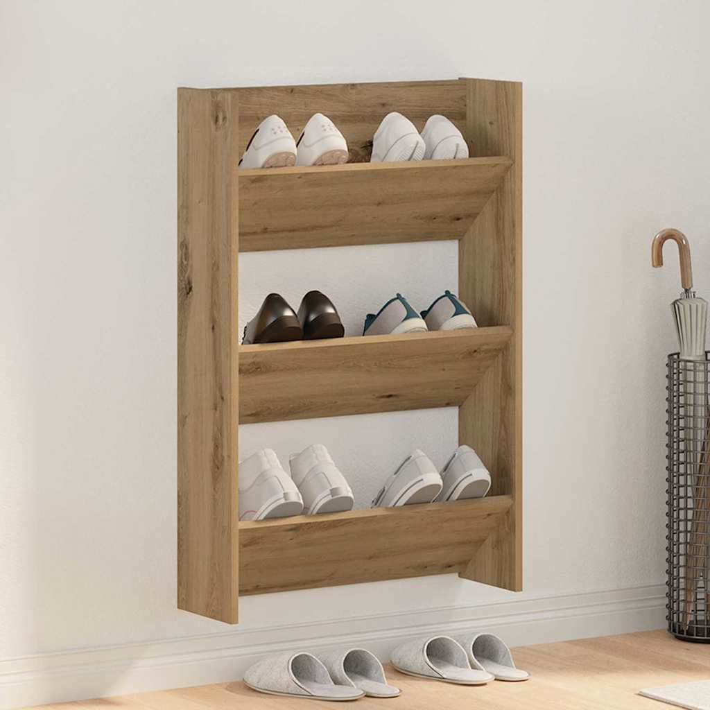 Mobile per scarpe Rovere artigianale 60 x 18 x 90 cm