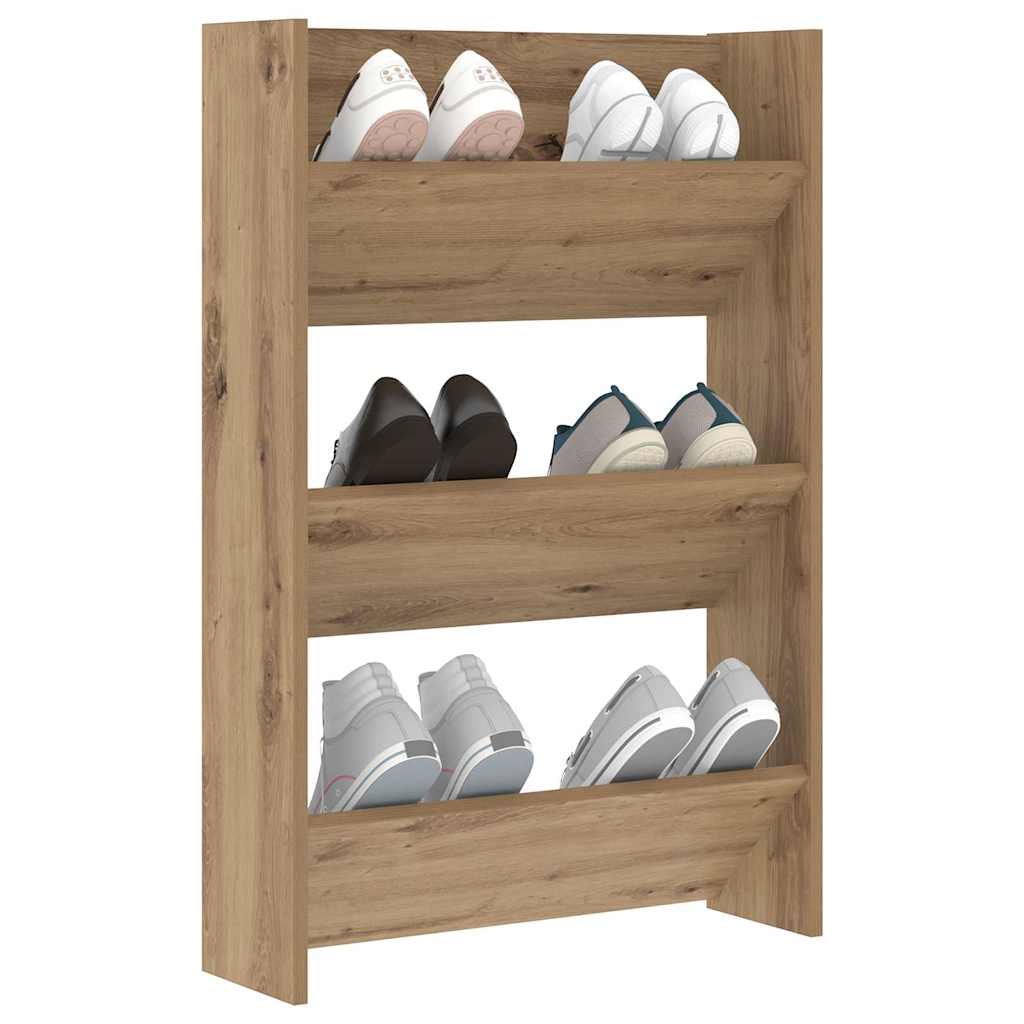 Mobile per scarpe Rovere artigianale 60 x 18 x 90 cm