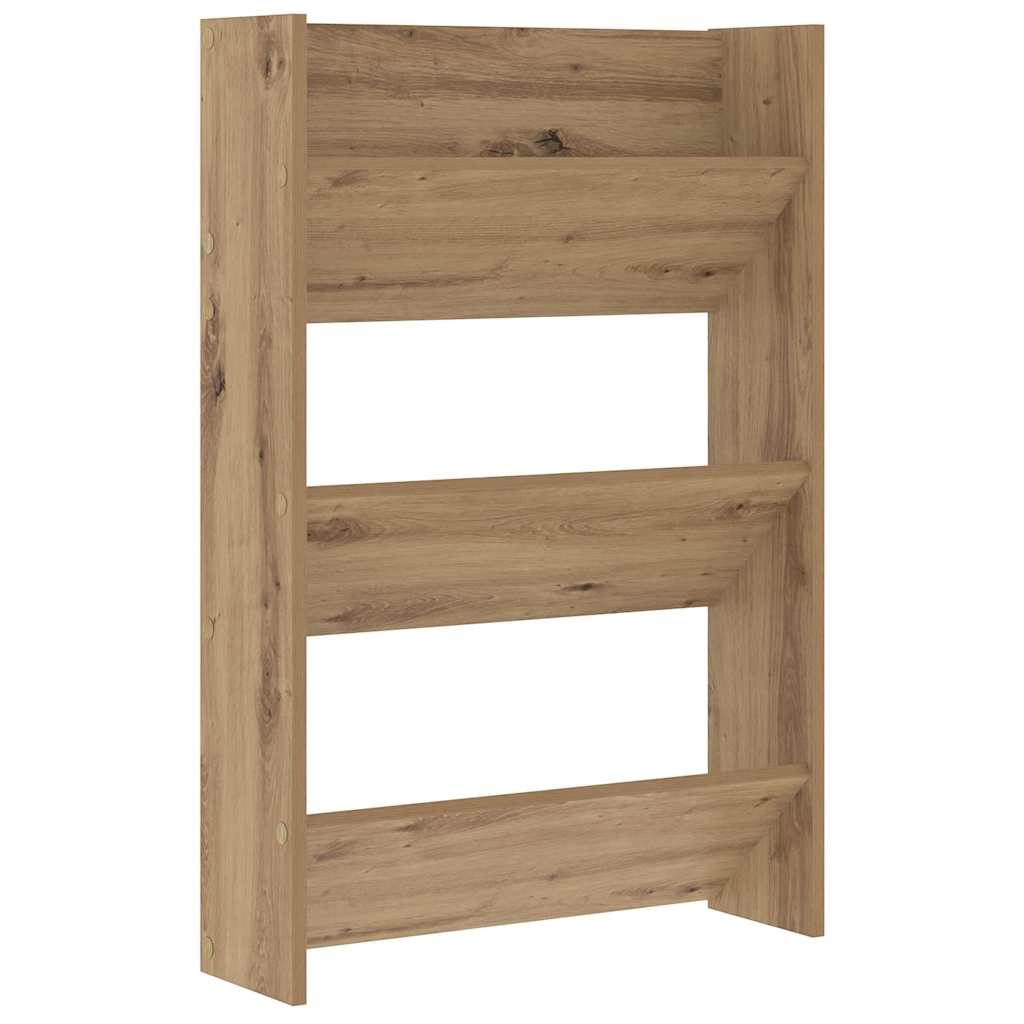 Mobile per scarpe 2 pcs Rovere artigianale 60 x 18 x 90 cm