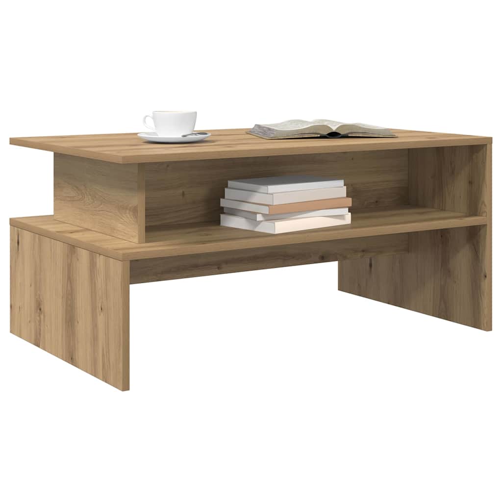 Tavolino da salotto Rovere artigianale 90 x 55 x 42,5 cm
