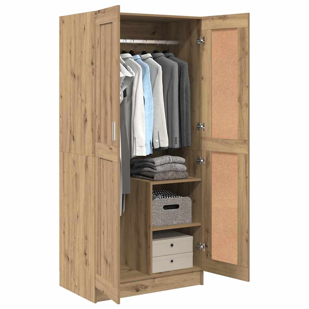Guardaroba con porta Rovere Artigianale 82,5 x 51,5 x 180 cm