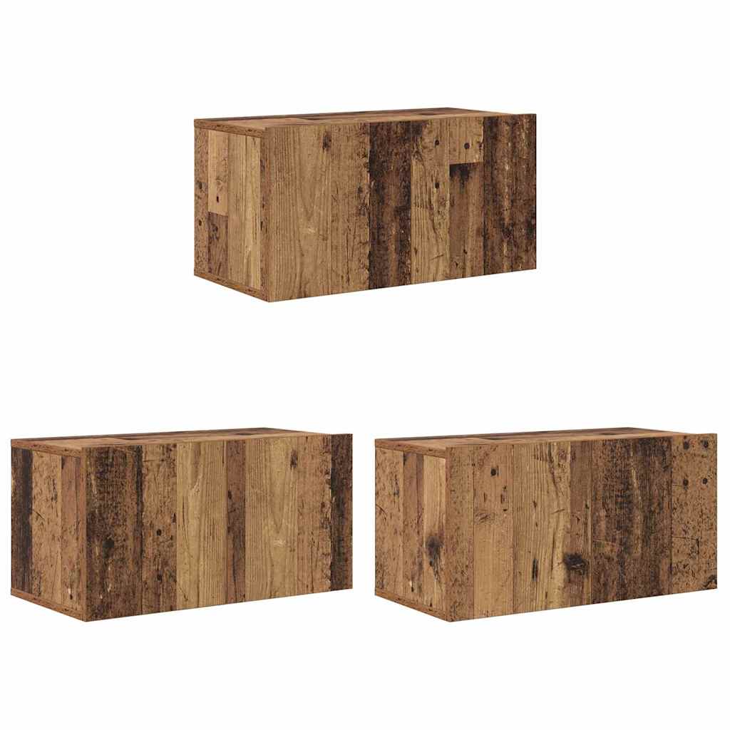 Set mobile TV 3 pcs Marrone 60 x 30 x 30 cm Legno multistrato
