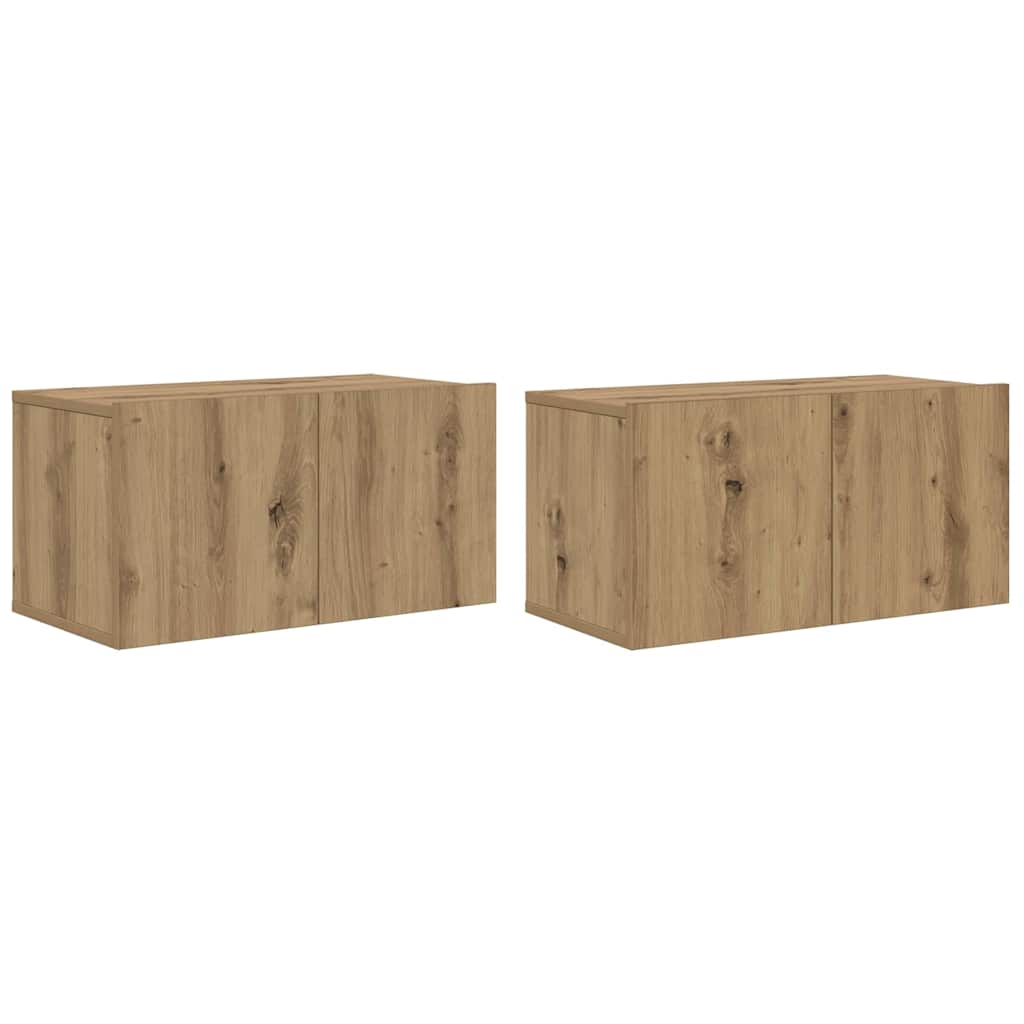 Set mobile TV 2 pcs Marrone 60 x 30 x 30 cm Legno multistrato