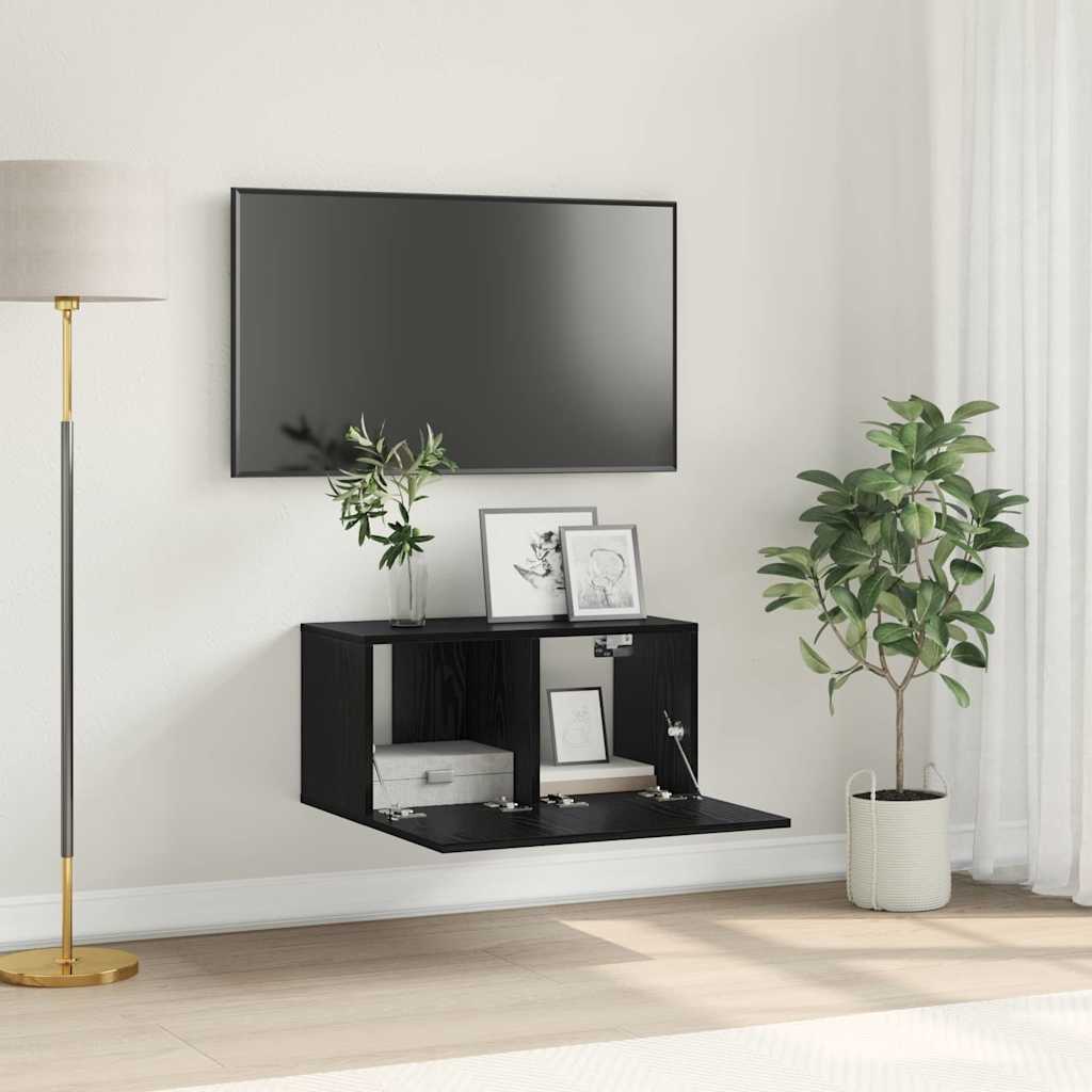 Set mobile TV Nero 60 x 30 x 30 cm Legno multistrato