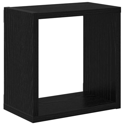 Scaffali da parete Rovere Nero Legno multistrato