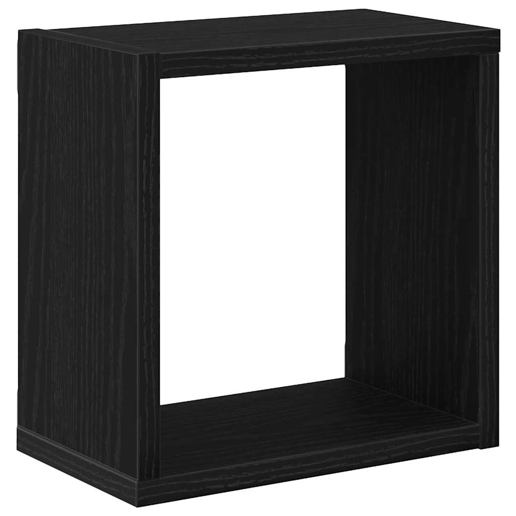 Scaffali da parete Rovere Nero Legno multistrato