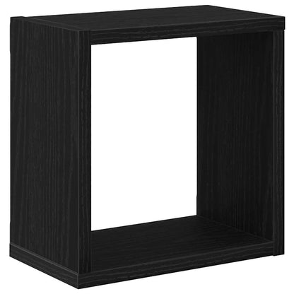 Scaffali da parete Rovere Nero Legno multistrato