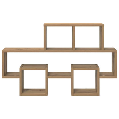 Scaffale da parete rovere artigianale 82 x 15 x 51 cm