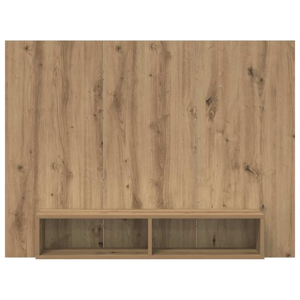 Set mobile TV Rovere artigianale 120 x 23,5 x 90 cm