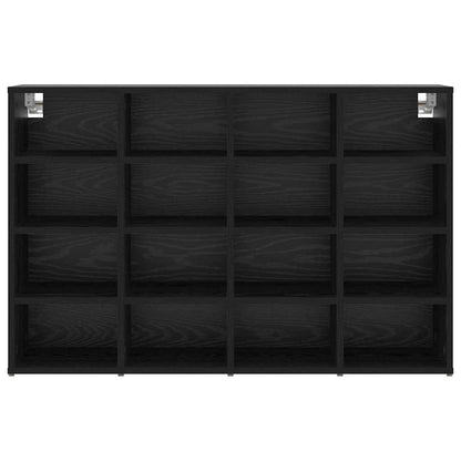 Mobile per scarpe con lo scaffale Rovere Nero 103 x 30 x 67 cm