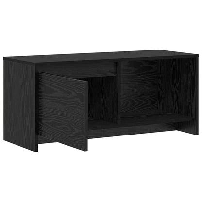 Set mobile TV Rovere Nero 90 x 35 x 40 cm Legno multistrato