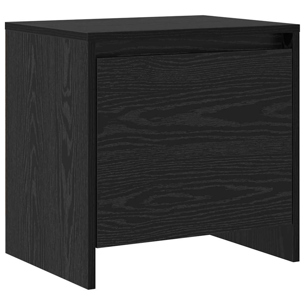 Armadio da Notte Rovere Nero 45 x 34 x 44,5 cm