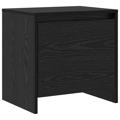 Armadio da Notte Rovere Nero 45 x 34 x 44,5 cm