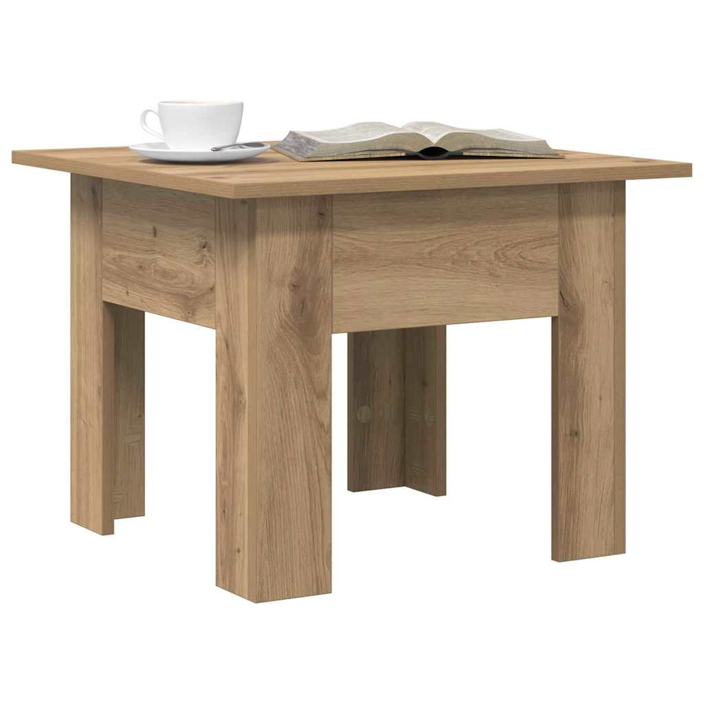 Tavolino da salotto Rovere artigianale 55 x 55 x 42 cm