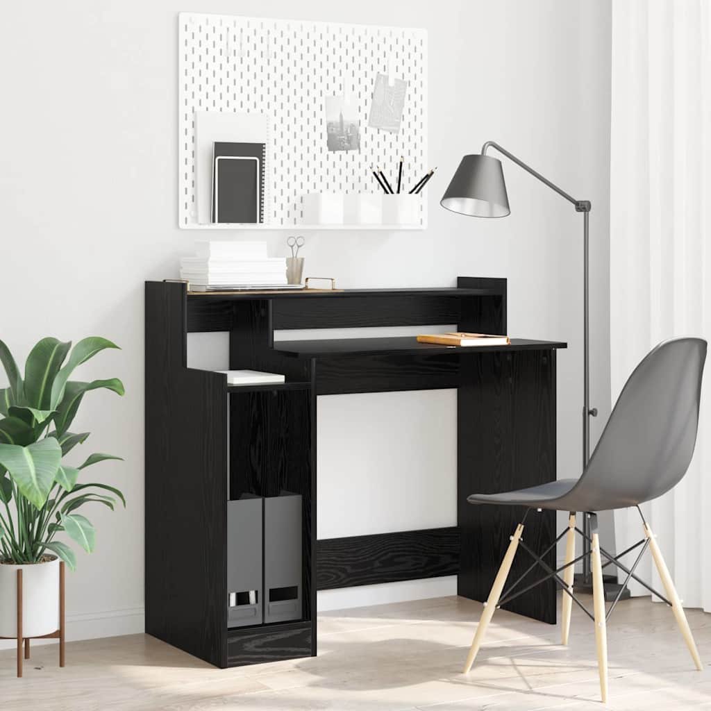 Scrivania Rovere Nero 97 x 45 x 90 cm Legno multistrato
