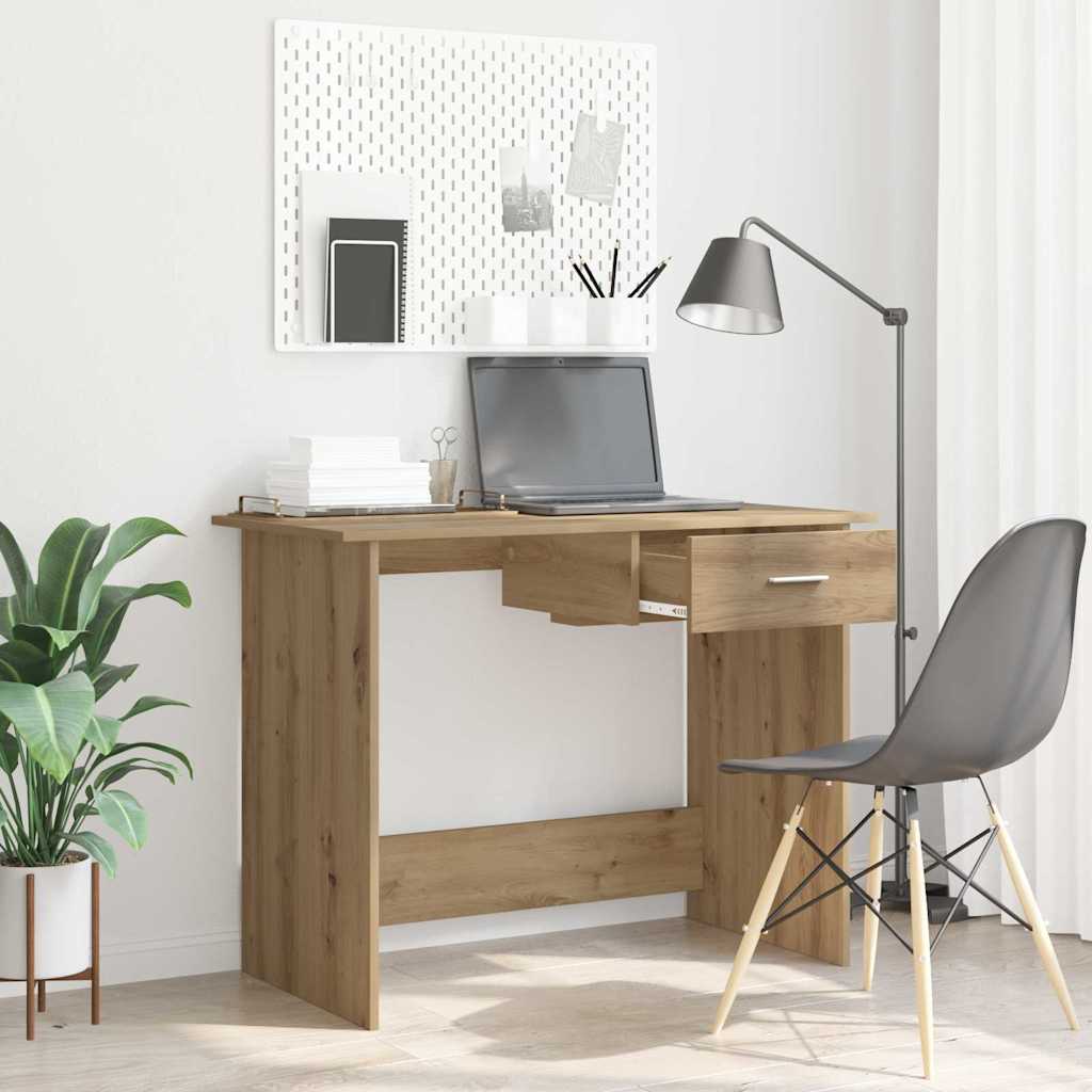 Scrivania Rovere artigianale 100 x 50 x 76 cm Legno multistrato