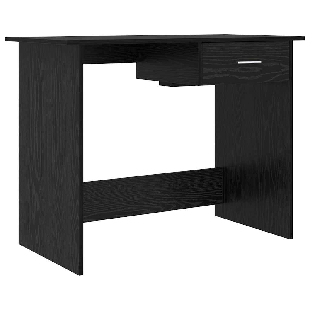 Scrivania Rovere Nero 100 x 50 x 76 cm Legno multistrato
