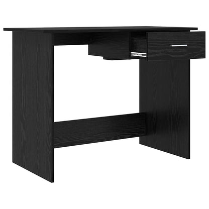 Scrivania Rovere Nero 100 x 50 x 76 cm Legno multistrato