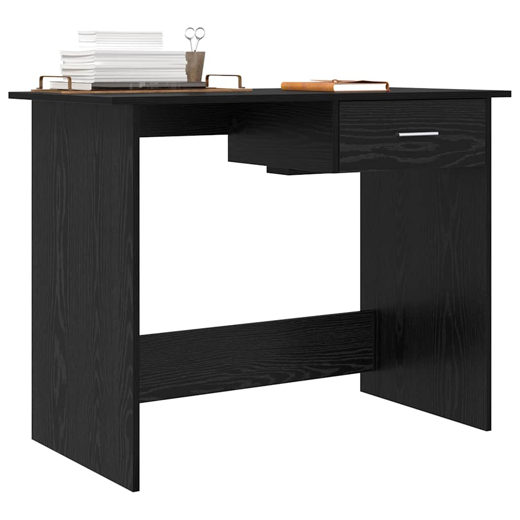 Scrivania Rovere Nero 100 x 50 x 76 cm Legno multistrato