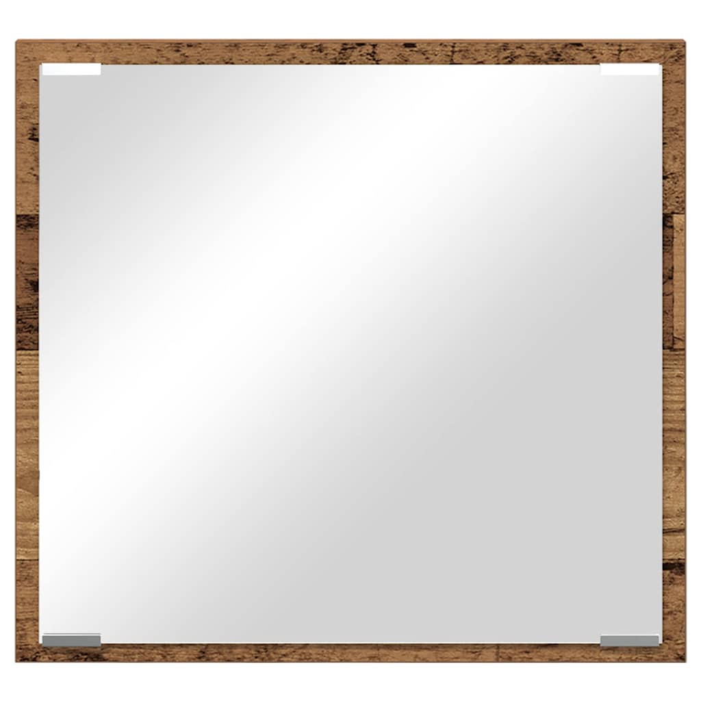 Specchio da bagno LED Legno vecchio 40 x 37 x 8.5 cm
