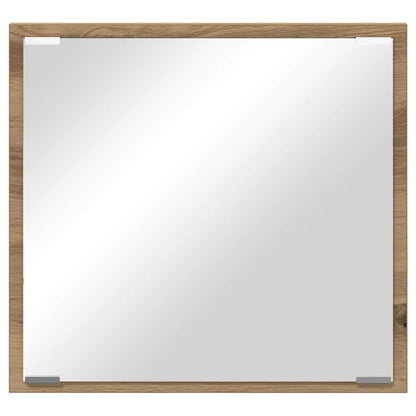 Specchio da bagno LED Rovere artigianale 40 x 37 x 8.5 cm