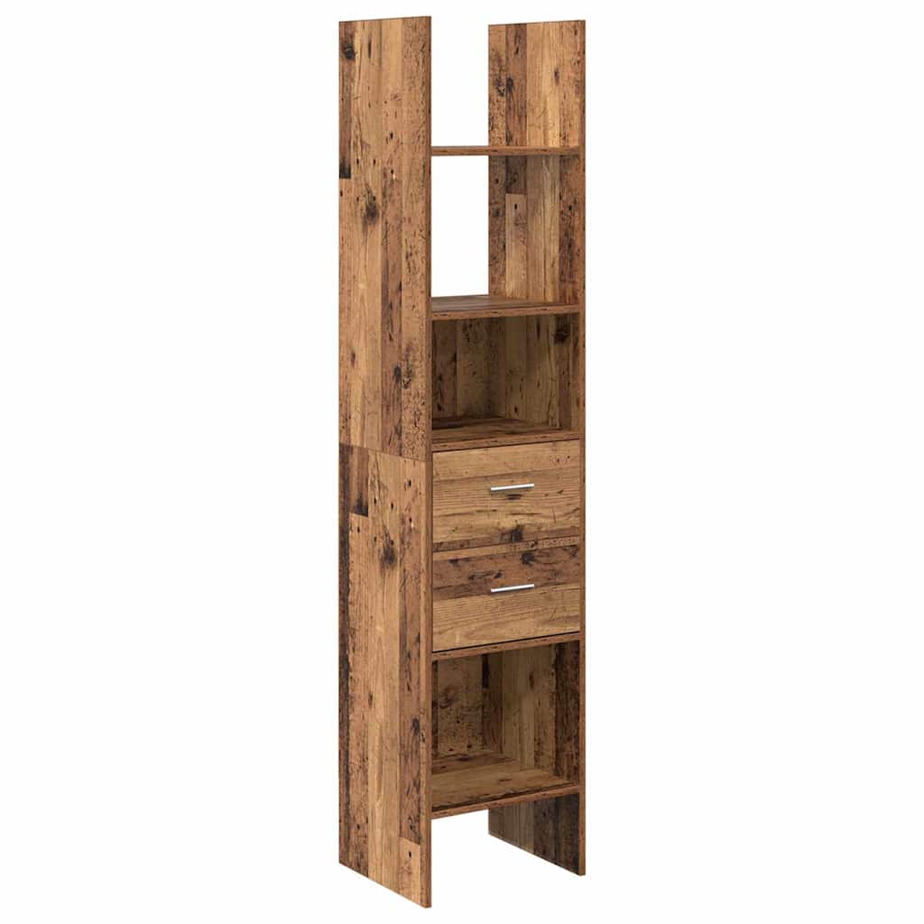 Armadio per Libri Legno vecchio 40 x 35 x 180 cm