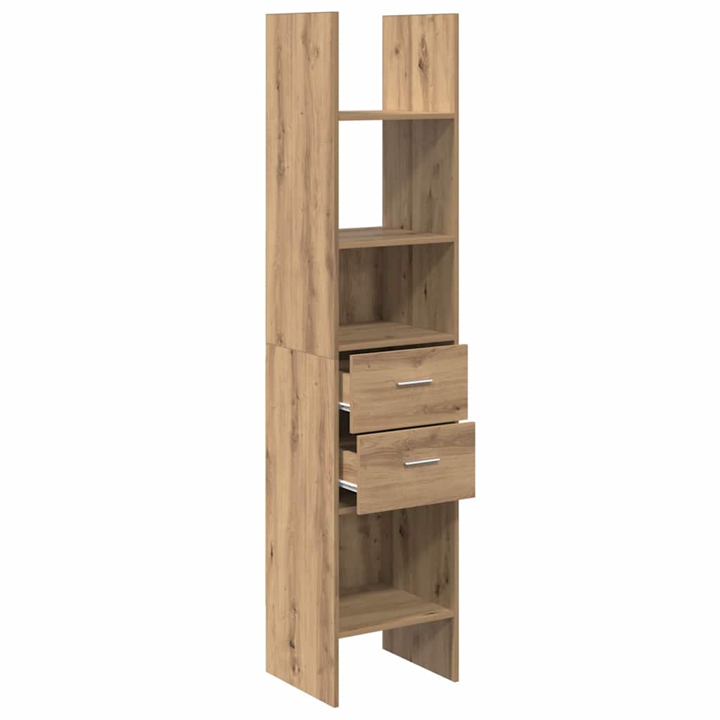 Armadio per Libri rovere artigianale 40 x 35 x 180 cm
